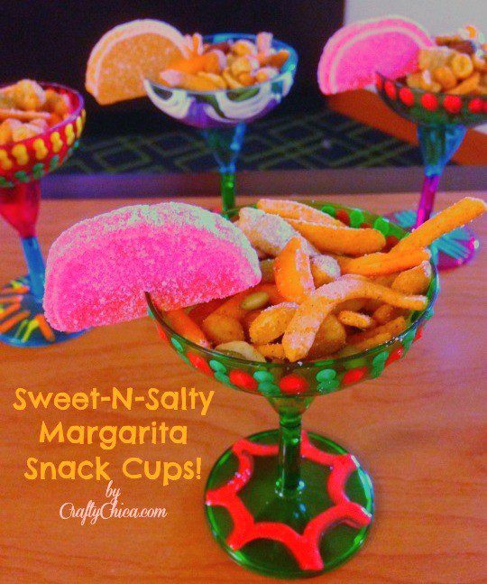 Sweet & Salty Margarita Snack Cups The Crafty Chica